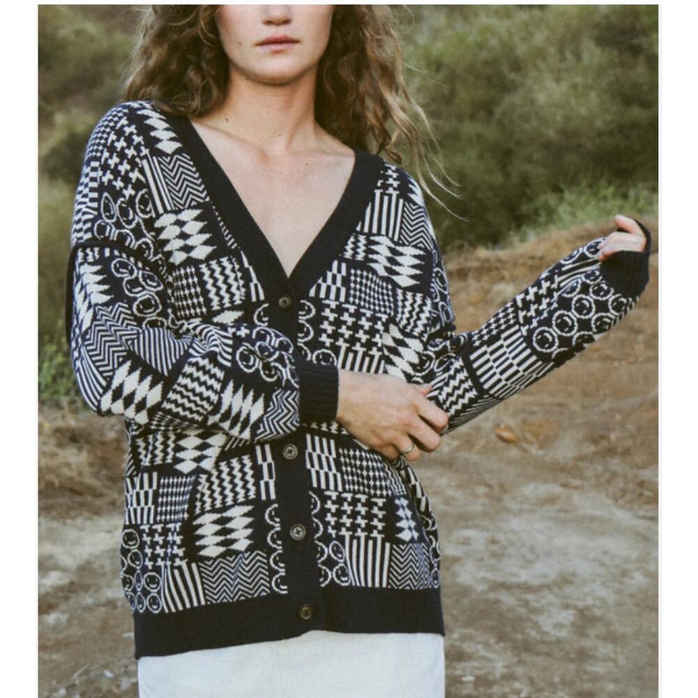 Cleobella Feliz Organic Cotton Cardigan Sweater Size Medium NWT